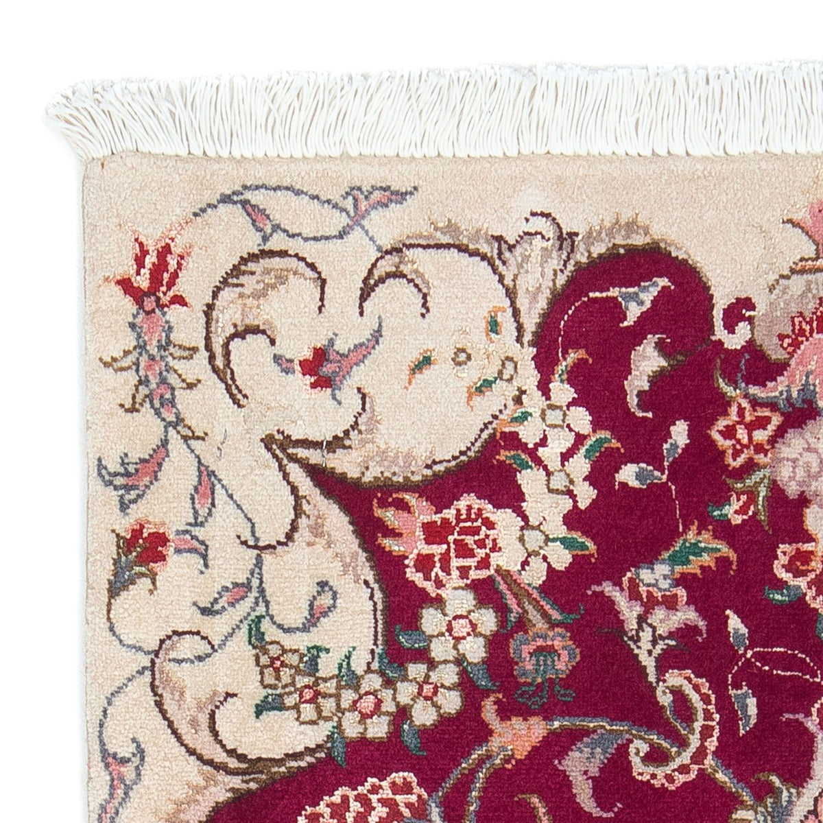 Tapis persan - Tabriz - Royal - 90 x 60 cm - rouge foncé