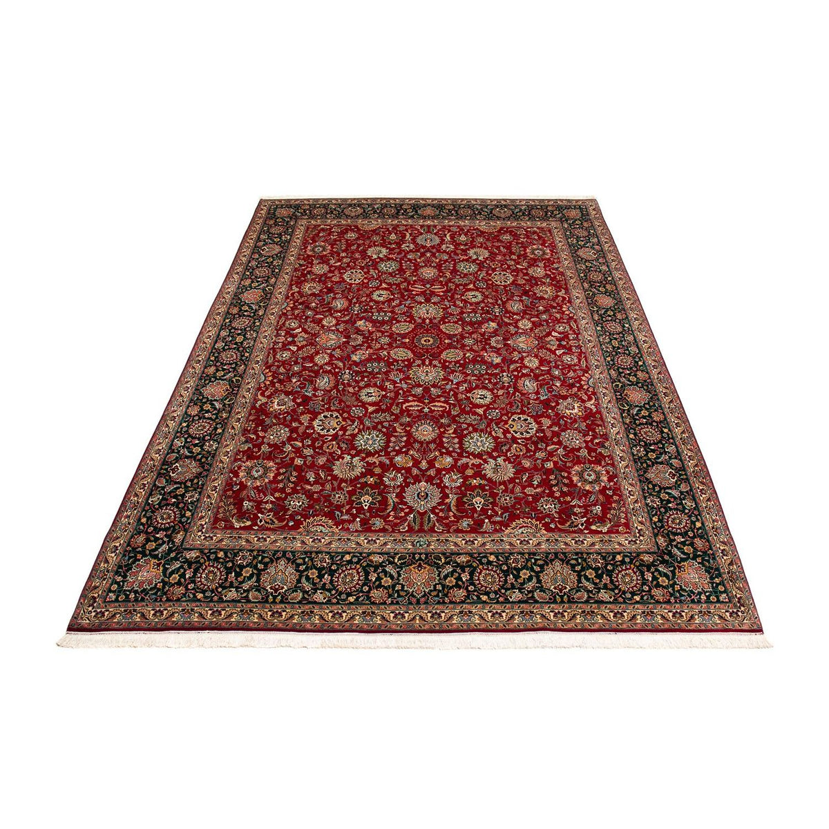 Tapis persan - Tabriz - Royal - 388 x 286 cm - rouge foncé