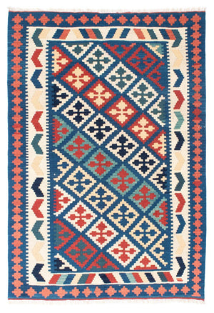 Tapis Kelim - Oriental - 170 x 128 cm - bleu