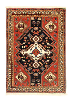 Tapis persan - Nomadic - 152 x 113 cm - bleu foncé