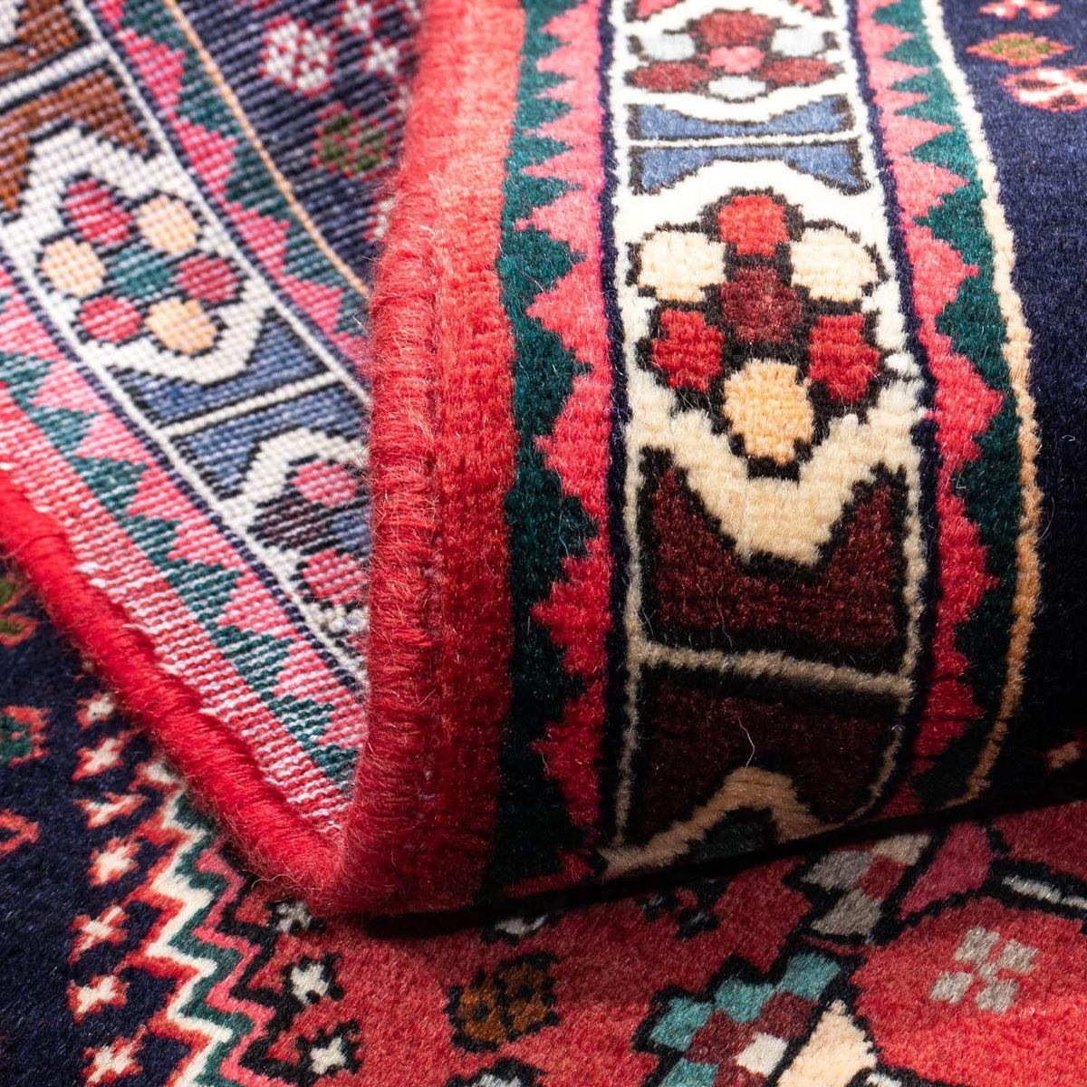 Tapis persan - Nomadic - 153 x 107 cm - bleu foncé