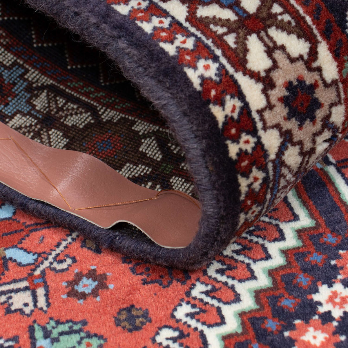 Tapis de couloir Tapis persan - Nomadic - 217 x 83 cm - rouge