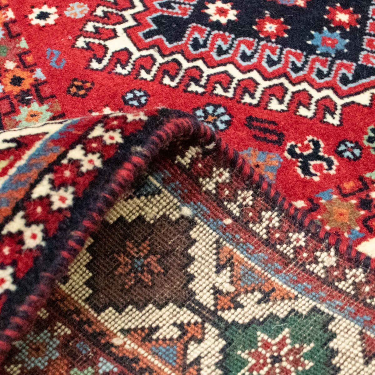 Tapis persan - Nomadic - 191 x 153 cm - multicolore