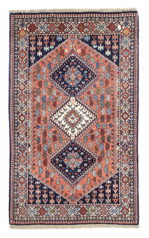 Tapis persan - Nomadic - 160 x 100 cm - bleu foncé