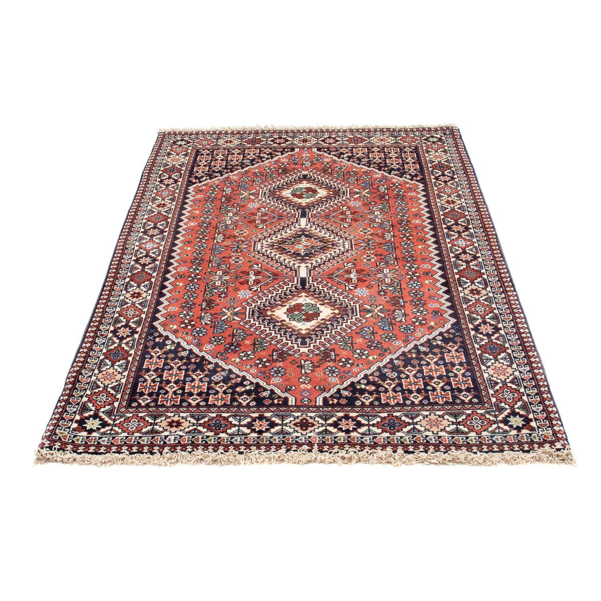 Tapis persan - Nomadic - 151 x 101 cm - bleu foncé