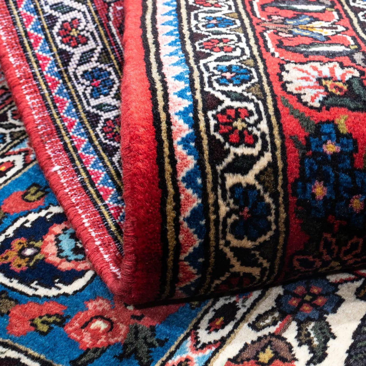 Tapis persan - Nomadic - 153 x 103 cm - rouge foncé