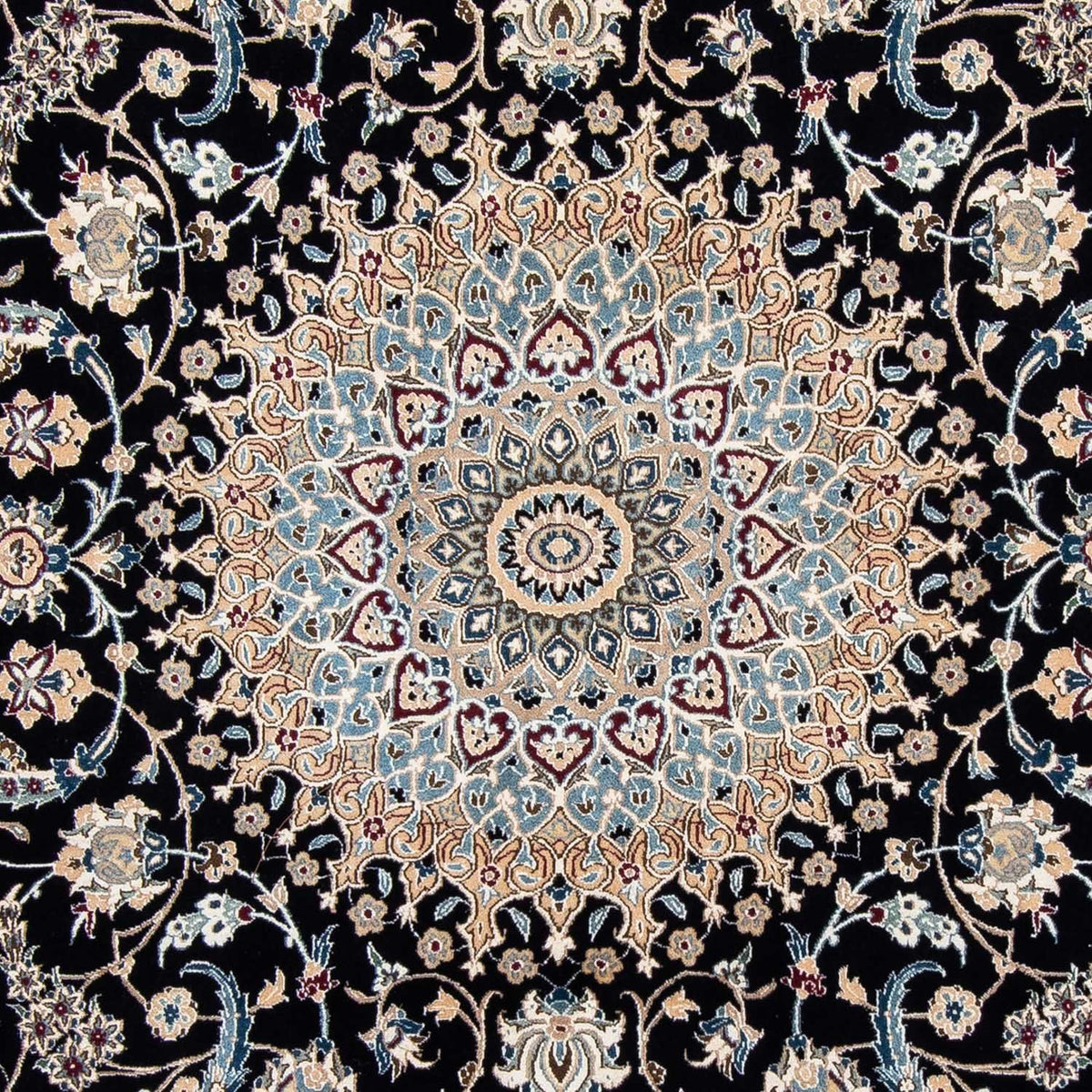 Tapis persan - Nain - Premium - 317 x 193 cm - noir