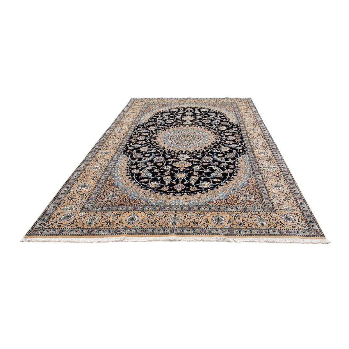 Tapis persan - Nain - Premium - 317 x 193 cm - noir