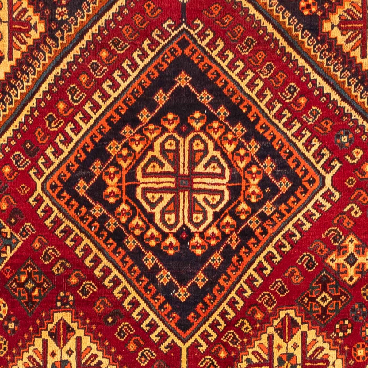 Tapis persan - Nomadic - 271 x 152 cm - rouge foncé