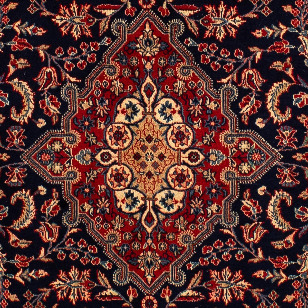 Tapis persan - Nomadic - 310 x 207 cm - bleu foncé