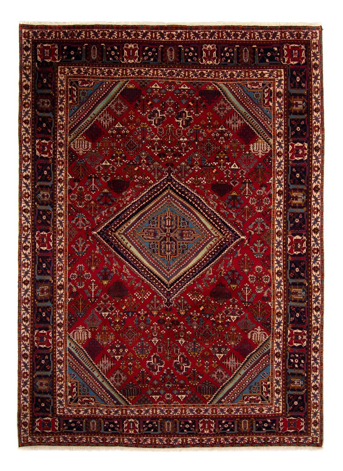 Tapis persan - Nomadic - 324 x 235 cm - rouge foncé