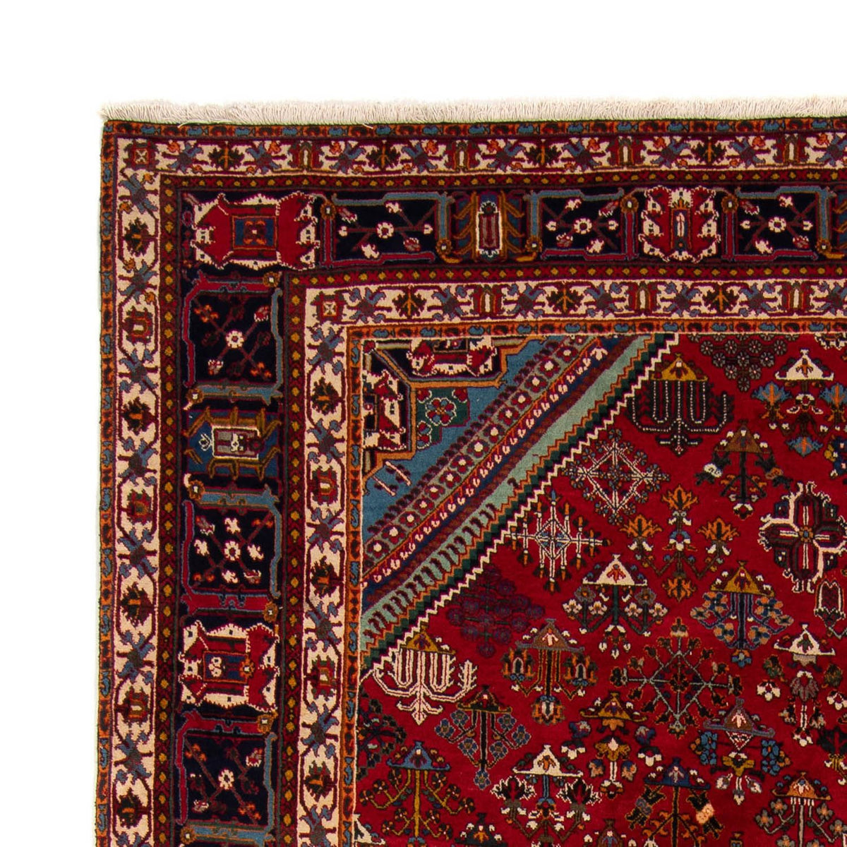 Tapis persan - Nomadic - 324 x 235 cm - rouge foncé