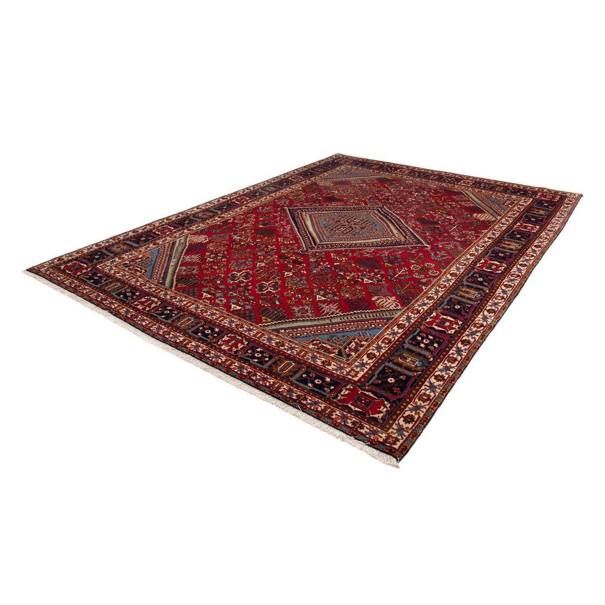 Tapis persan - Nomadic - 324 x 235 cm - rouge foncé