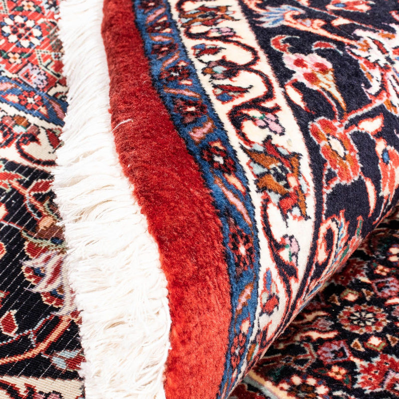 Tapis persan - Bidjar ronde  - 247 x 247 cm - rouge foncé