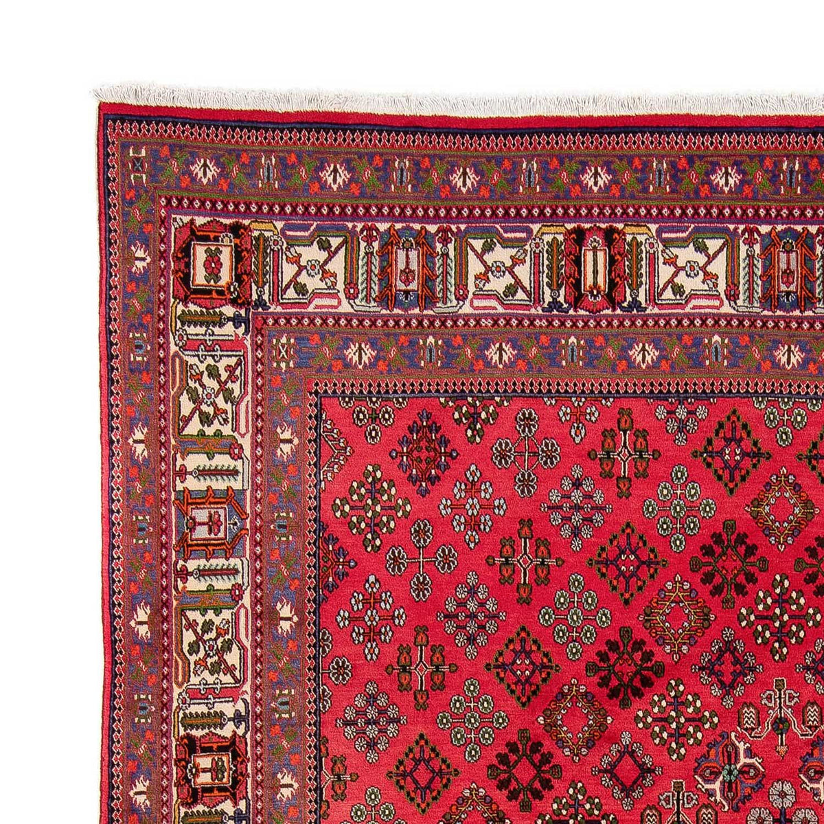 Tapis persan - Nomadic - 330 x 240 cm - rouge foncé