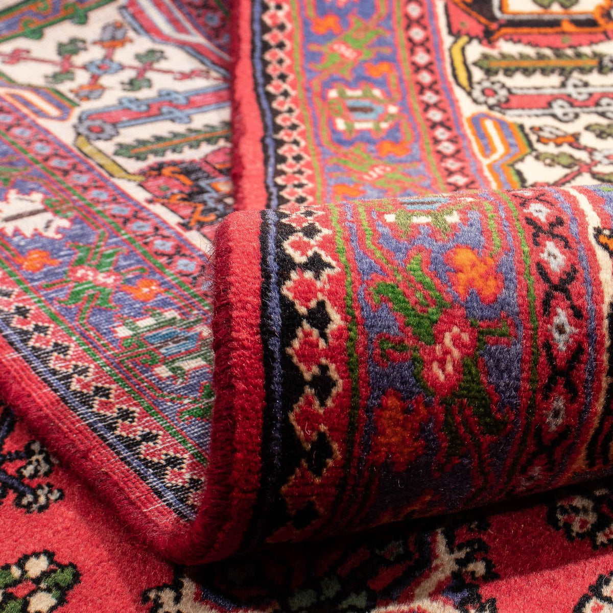 Tapis persan - Nomadic - 330 x 240 cm - rouge foncé