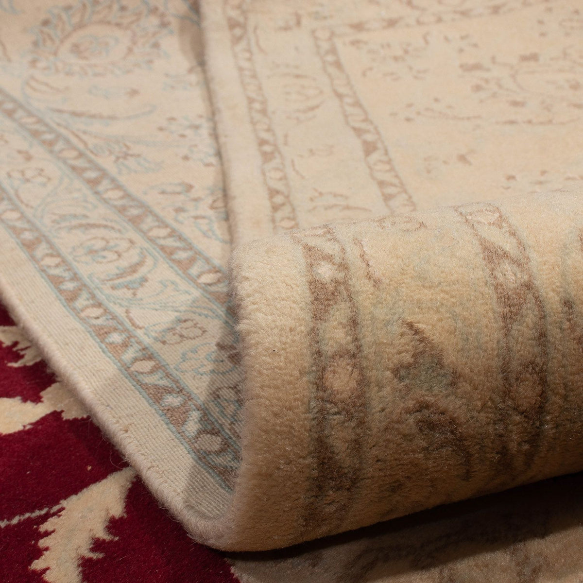 Tapis persan - Nain - 337 x 243 cm - marron clair