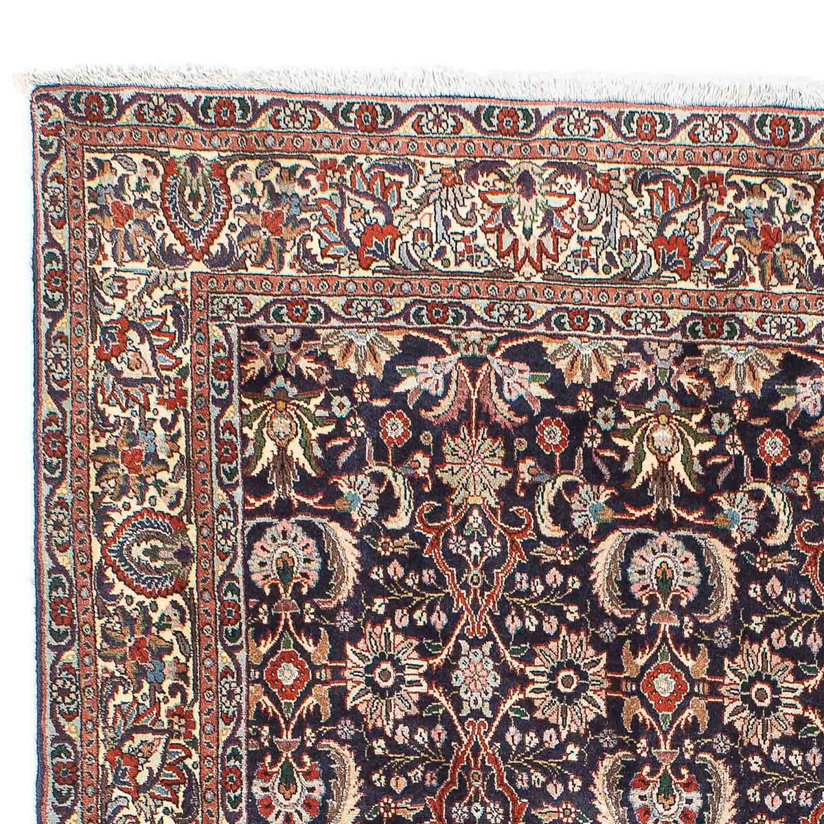 Tapis persan - Bidjar - 203 x 141 cm - bleu foncé
