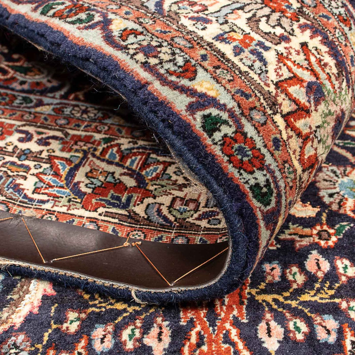 Tapis persan - Bidjar - 203 x 141 cm - bleu foncé