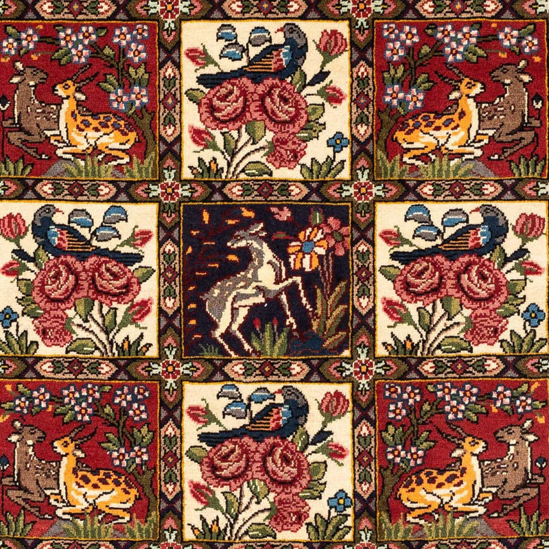 Tapis persan - Nomadic - 154 x 106 cm - rouge foncé