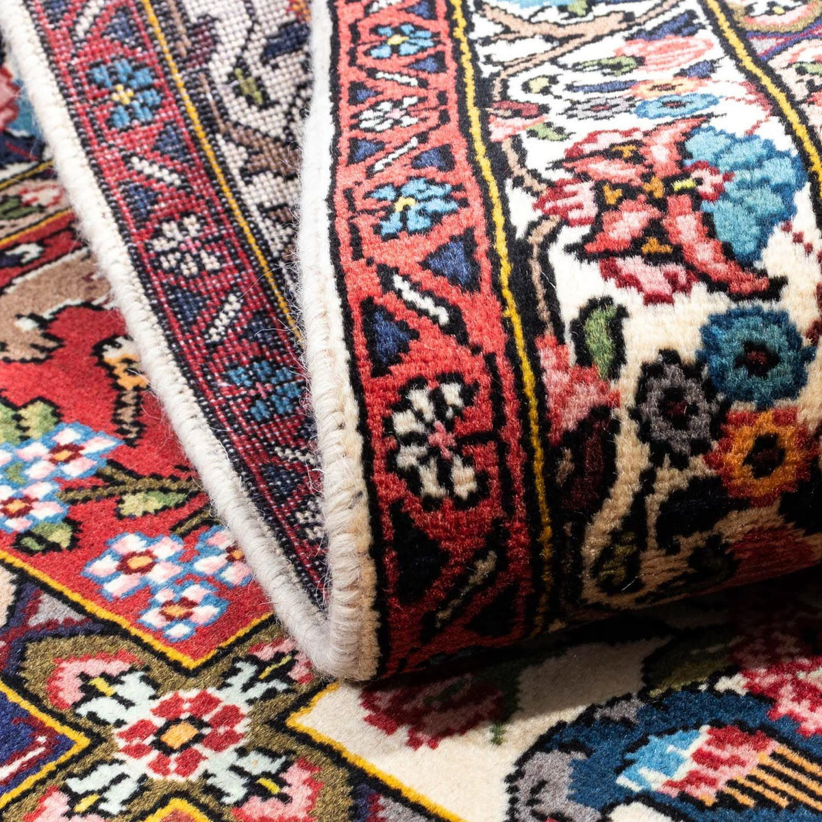 Tapis persan - Nomadic - 154 x 106 cm - rouge foncé