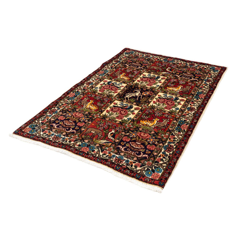 Tapis persan - Nomadic - 154 x 106 cm - rouge foncé