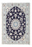 Tapis persan - Nain - Royal - 86 x 57 cm - bleu foncé