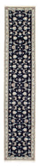 Tapis de couloir Tapis persan - Nain - 400 x 77 cm - bleu foncé