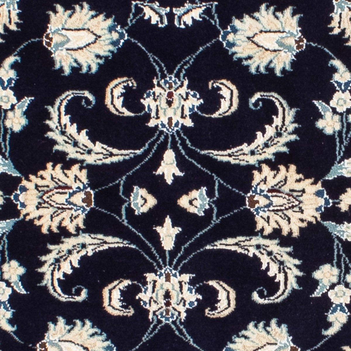 Tapis de couloir Tapis persan - Nain - 400 x 77 cm - bleu foncé
