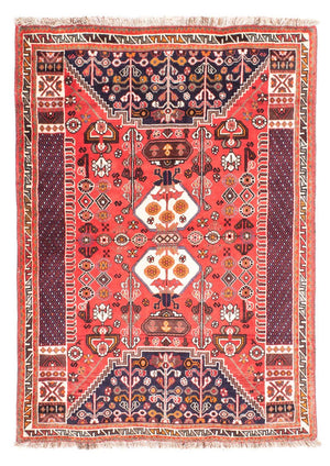 Tapis persan - Nomadic - 158 x 118 cm - rouge clair