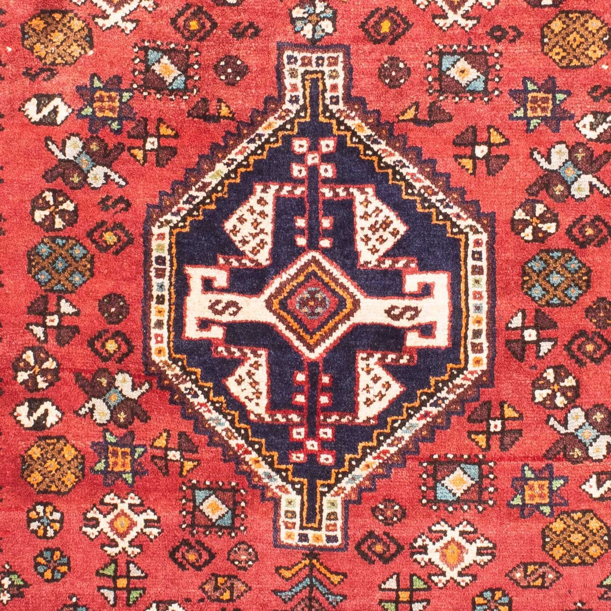 Tapis persan - Nomadic - 162 x 112 cm - rouge foncé