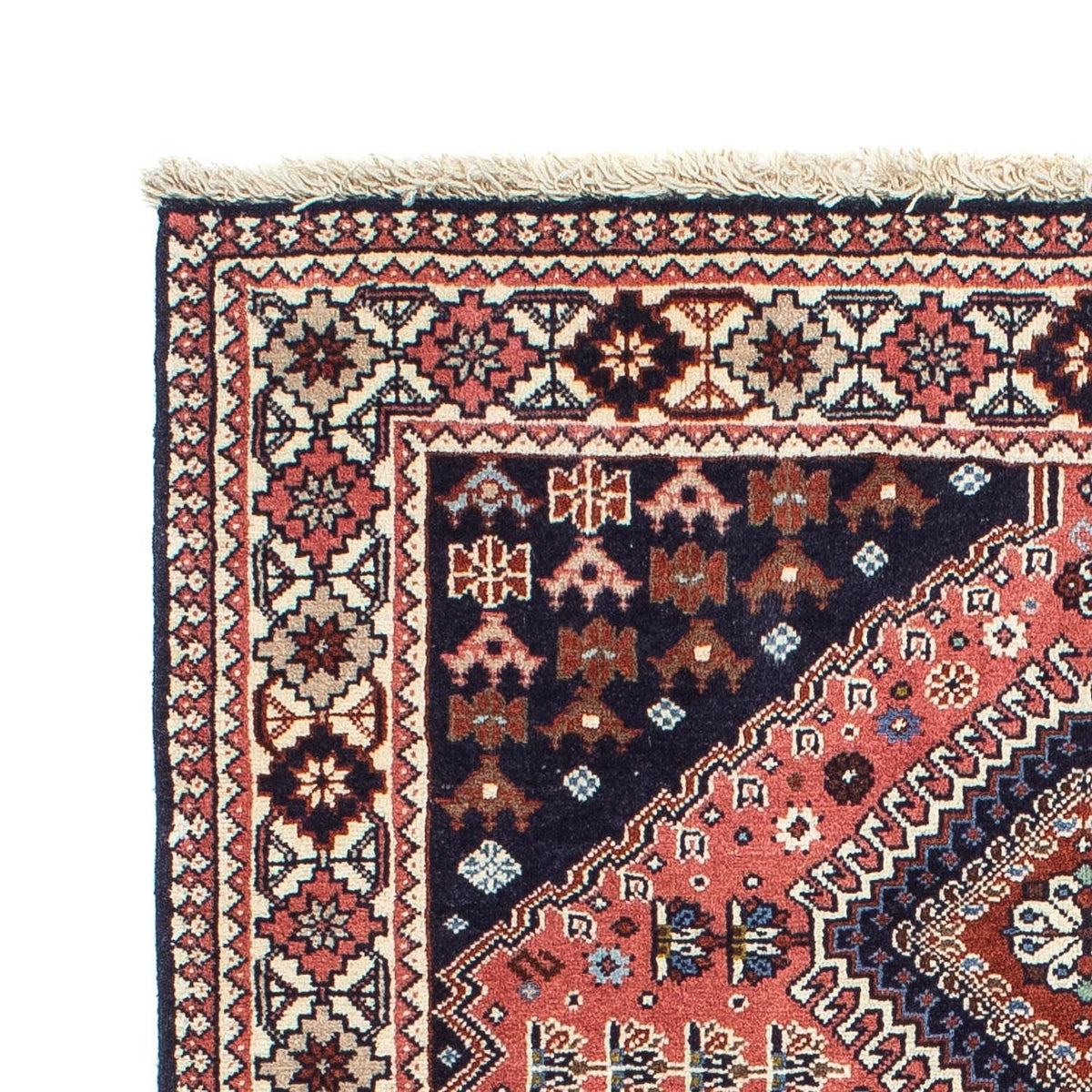 Tapis persan - Nomadic - 142 x 100 cm - bleu foncé