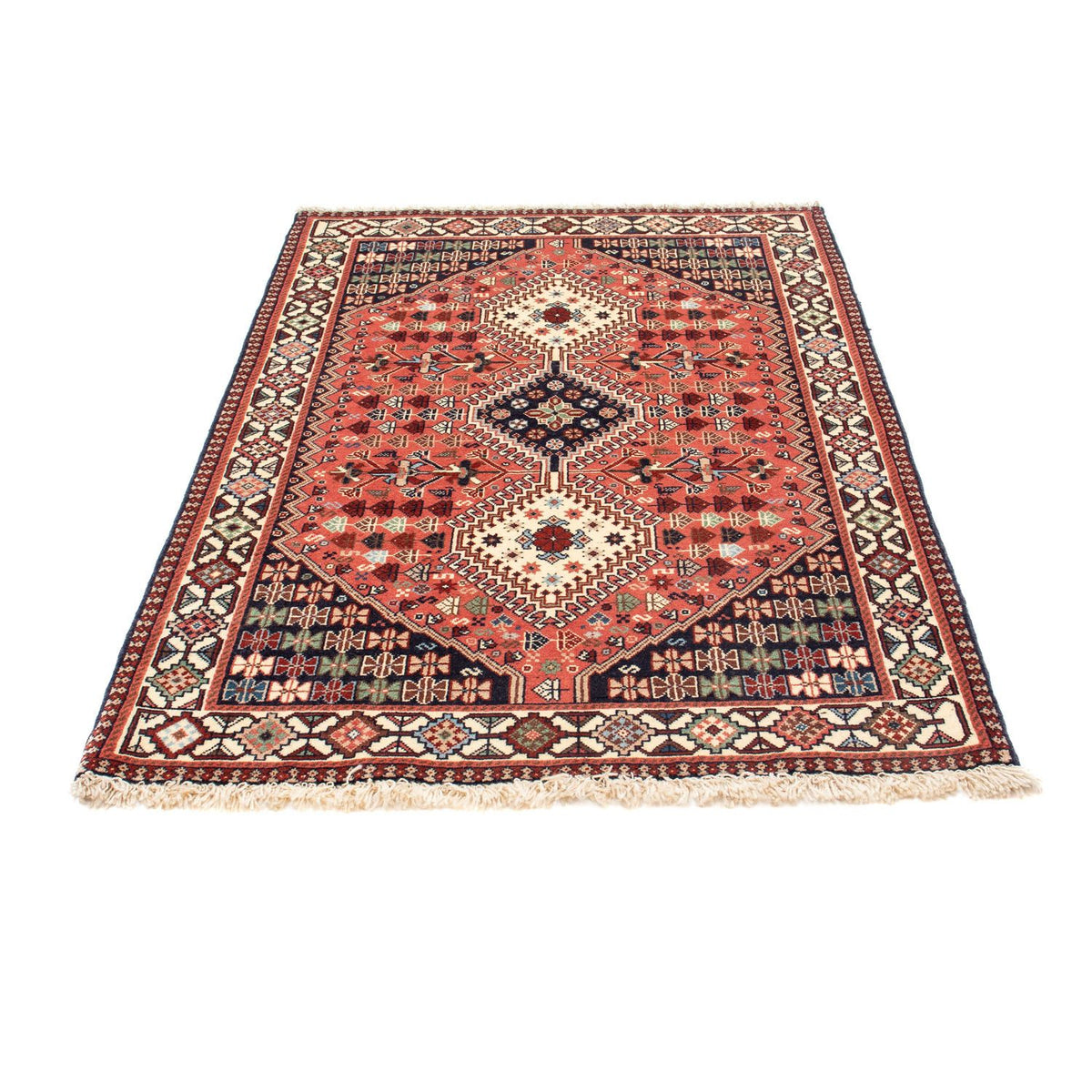 Tapis persan - Nomadic - 152 x 98 cm - bleu foncé