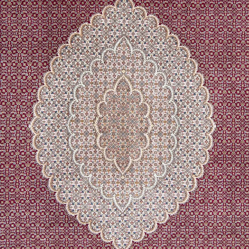 Tapis persan - Tabriz - 303 x 204 cm - rouge foncé