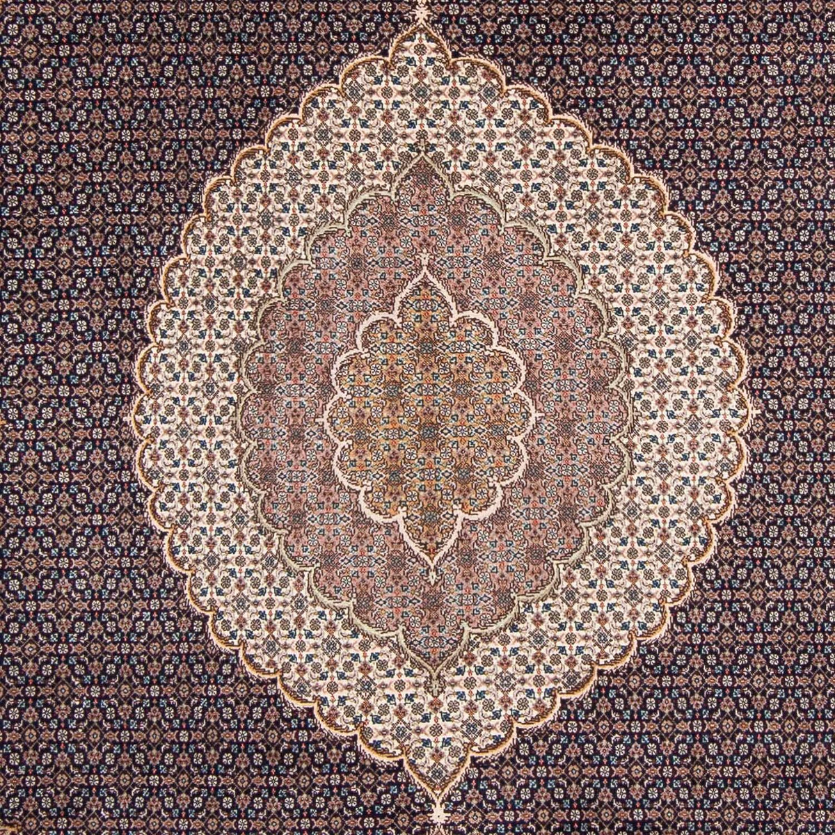 Tapis persan - Tabriz - 295 x 203 cm - bleu foncé