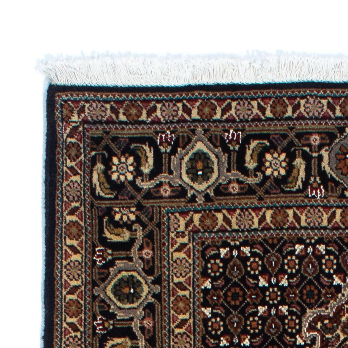 Tapis de couloir Tapis persan - Tabriz - 201 x 77 cm - bleu foncé