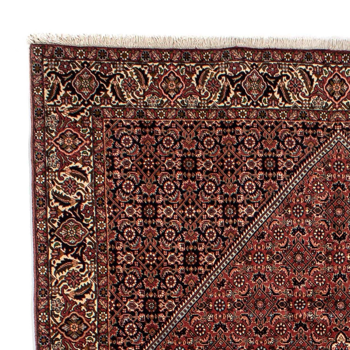 Tapis persan - Bidjar - 302 x 198 cm - rouge foncé