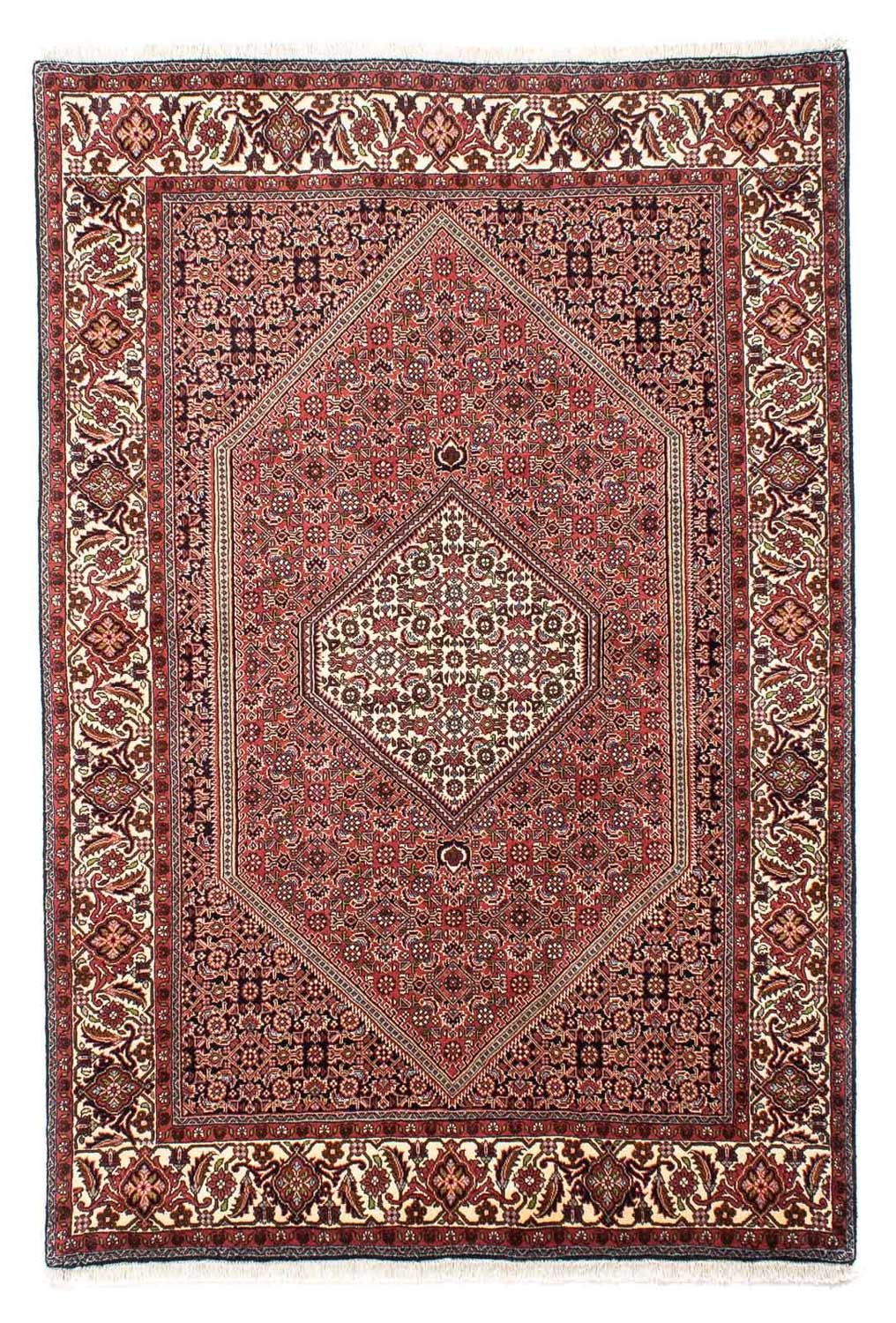 Tapis persan - Bidjar - 255 x 170 cm - rouge clair