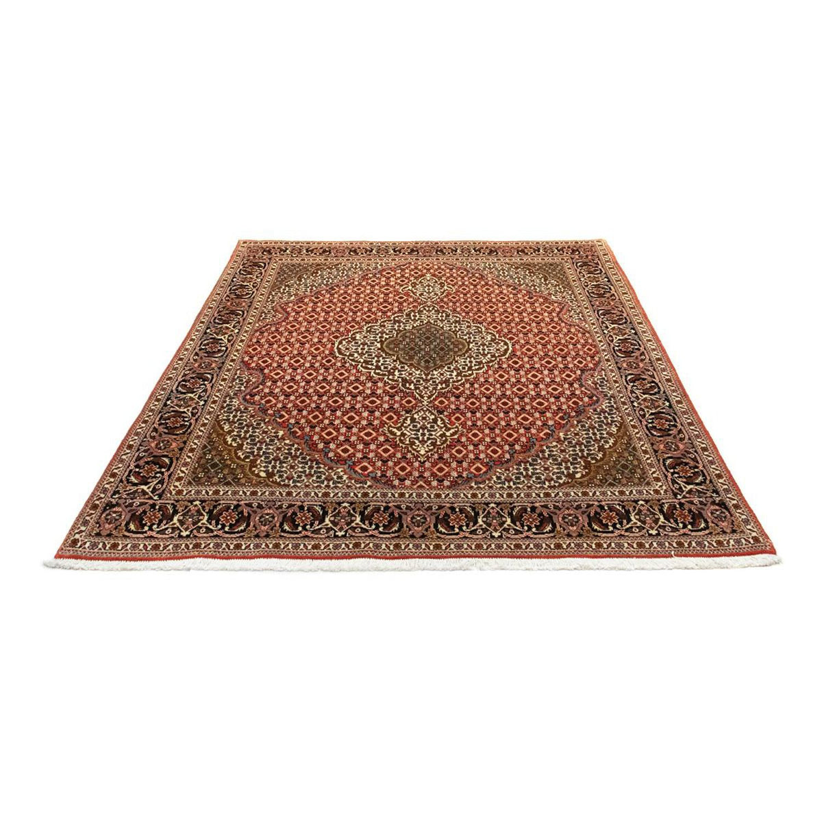 Tapis persan - Tabriz - Royal - 200 x 152 cm - rouille