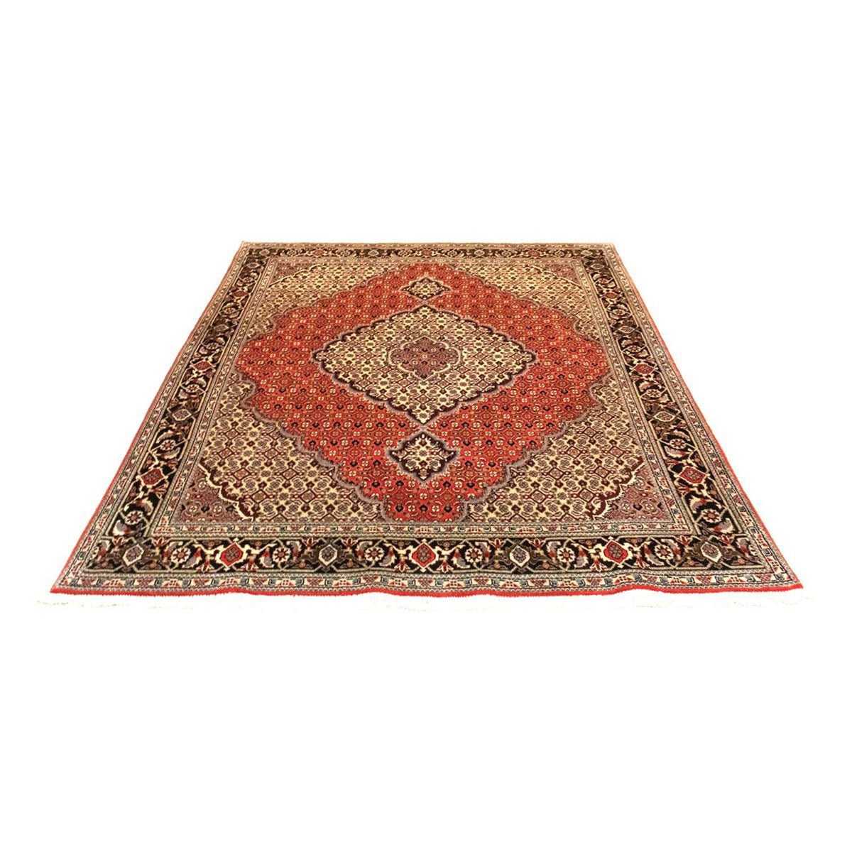 Tapis persan - Tabriz - Royal - 197 x 148 cm - rouille
