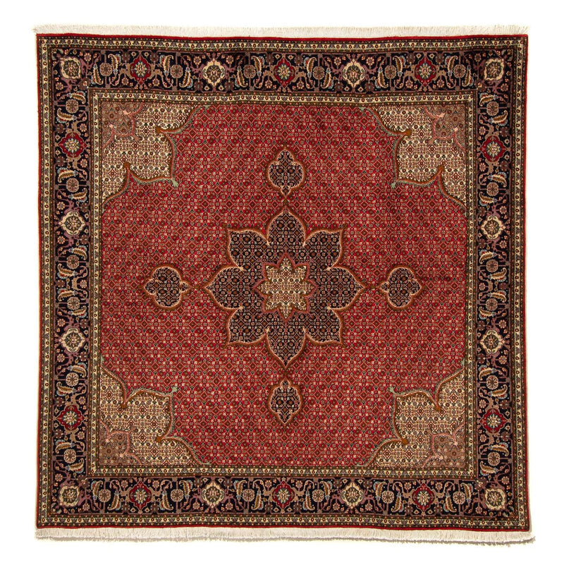 Tapis persan - Tabriz carré  - 203 x 200 cm - rouge
