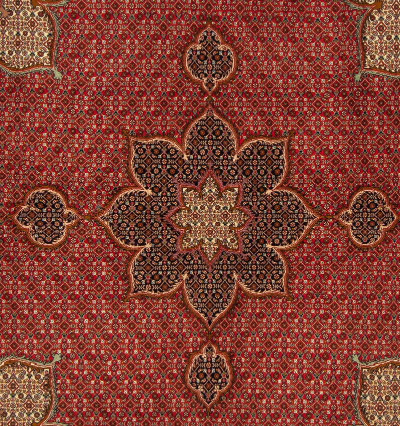 Tapis persan - Tabriz carré  - 203 x 200 cm - rouge