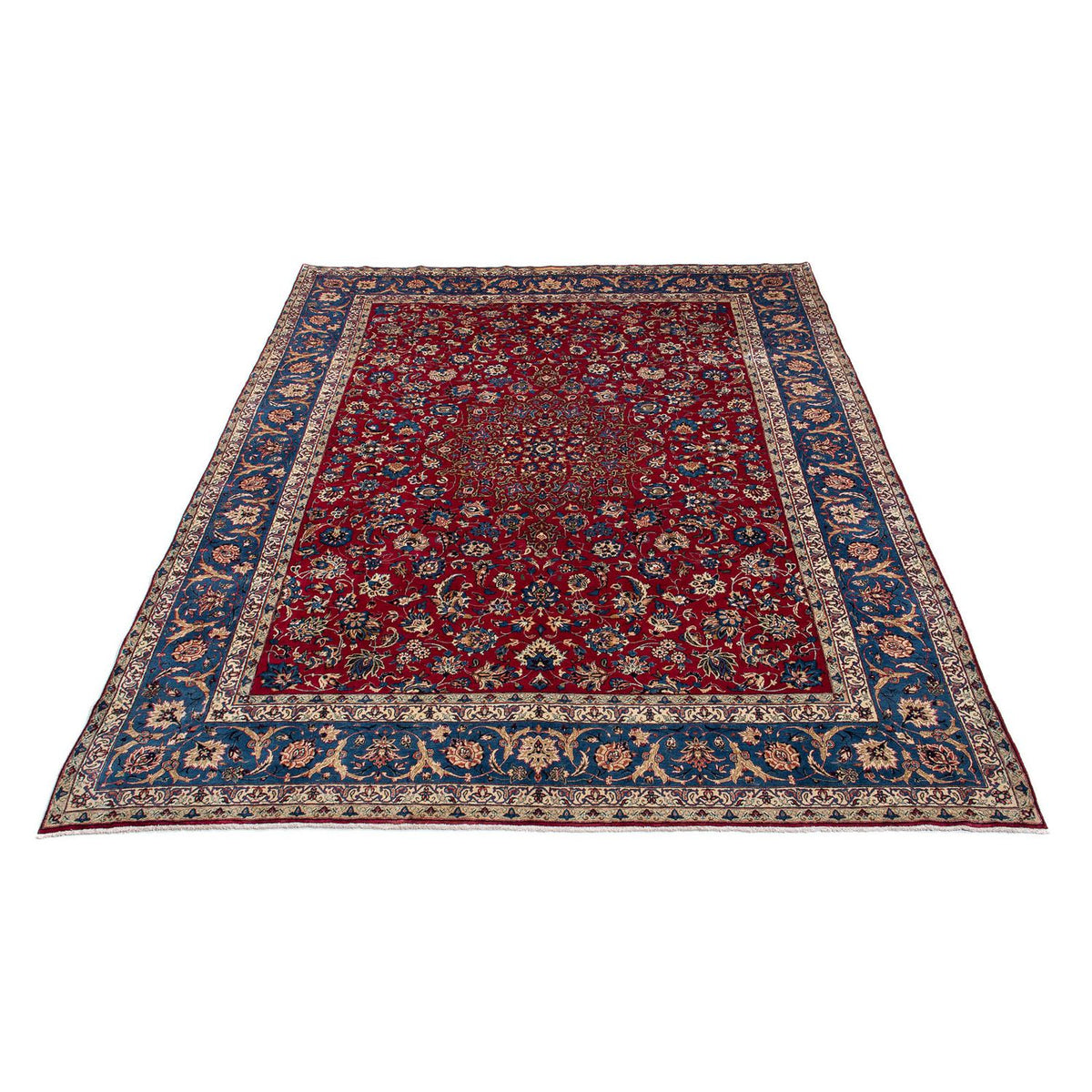 Tapis persan - Classique - 380 x 307 cm - rouge foncé