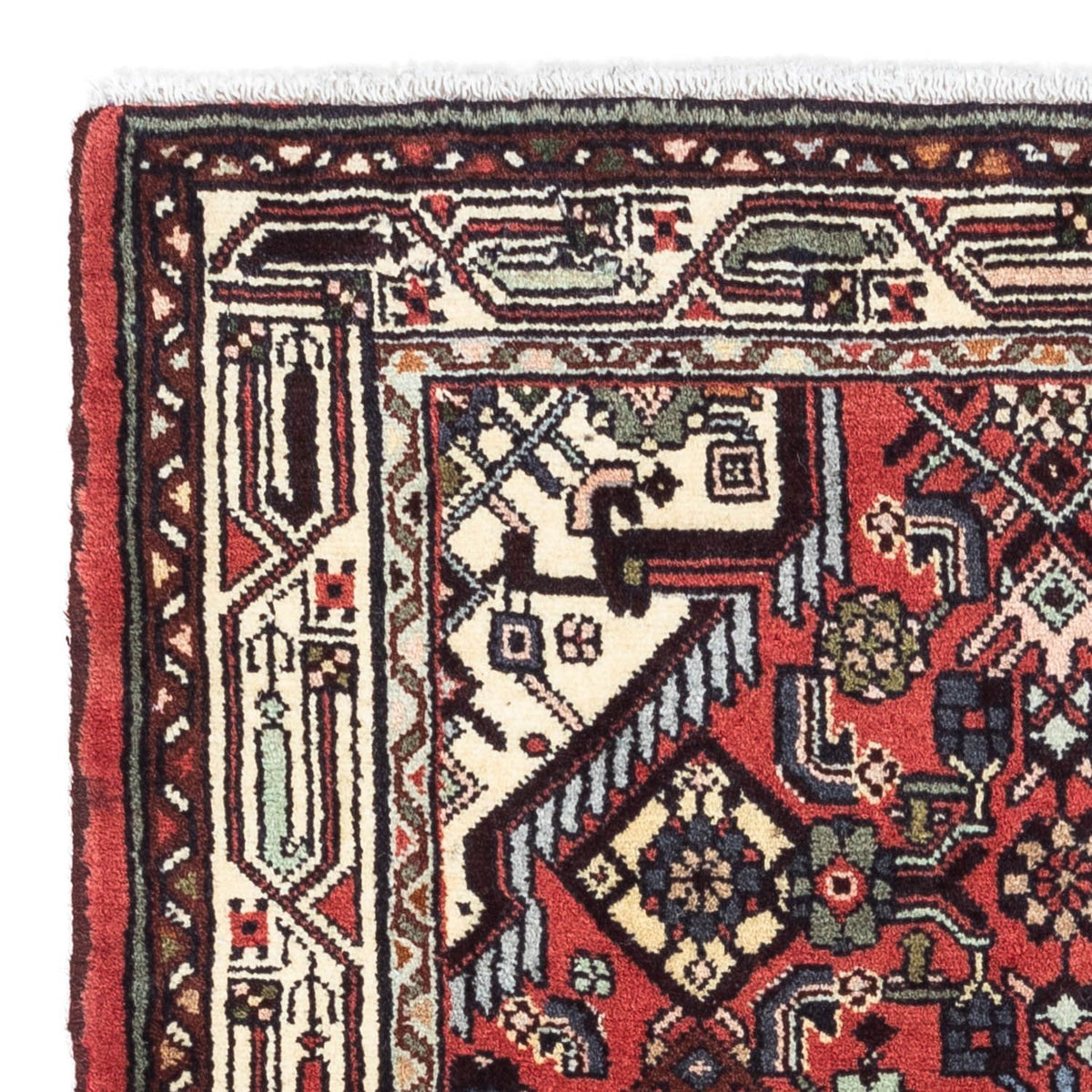 Tapis persan - Nomadic - 125 x 80 cm - rouge