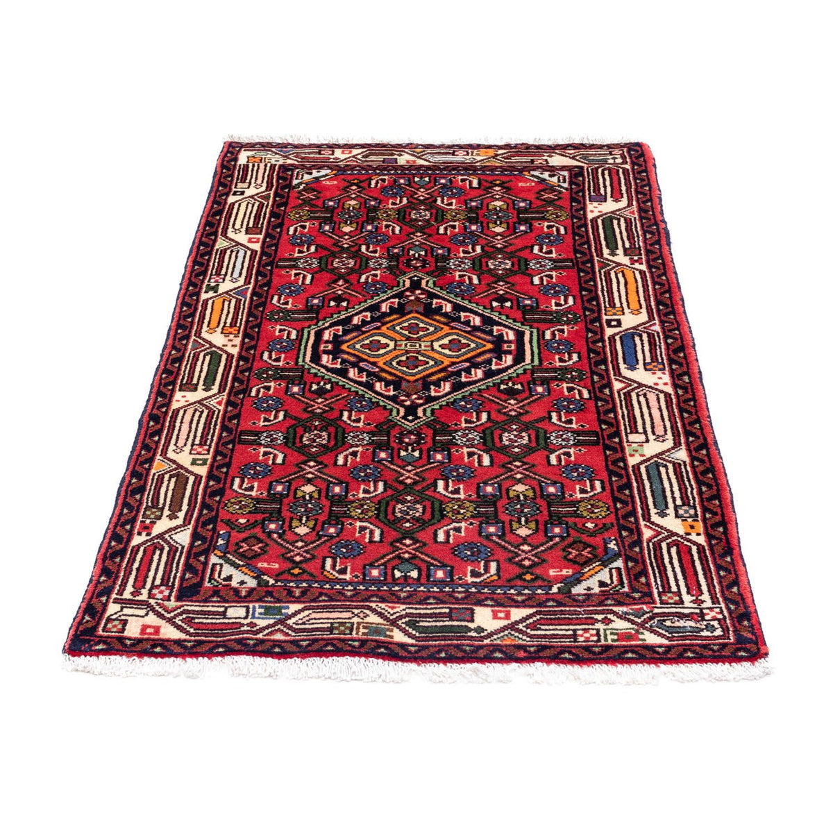 Tapis persan - Nomadic - 125 x 80 cm - rouge