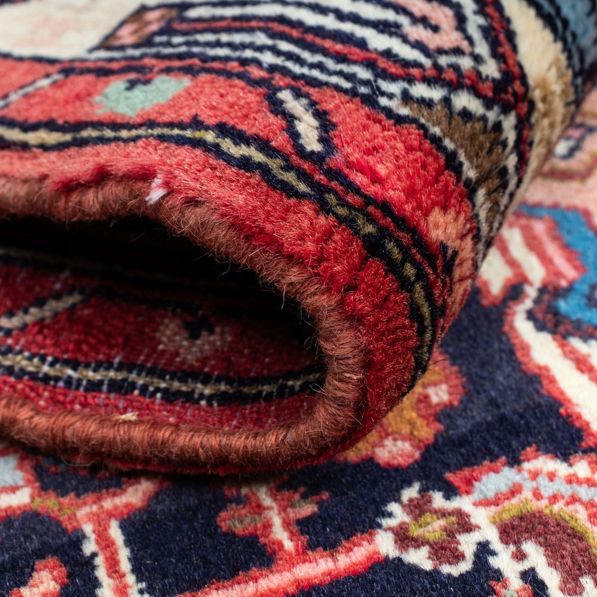 Tapis persan - Nomadic - 125 x 80 cm - bleu foncé