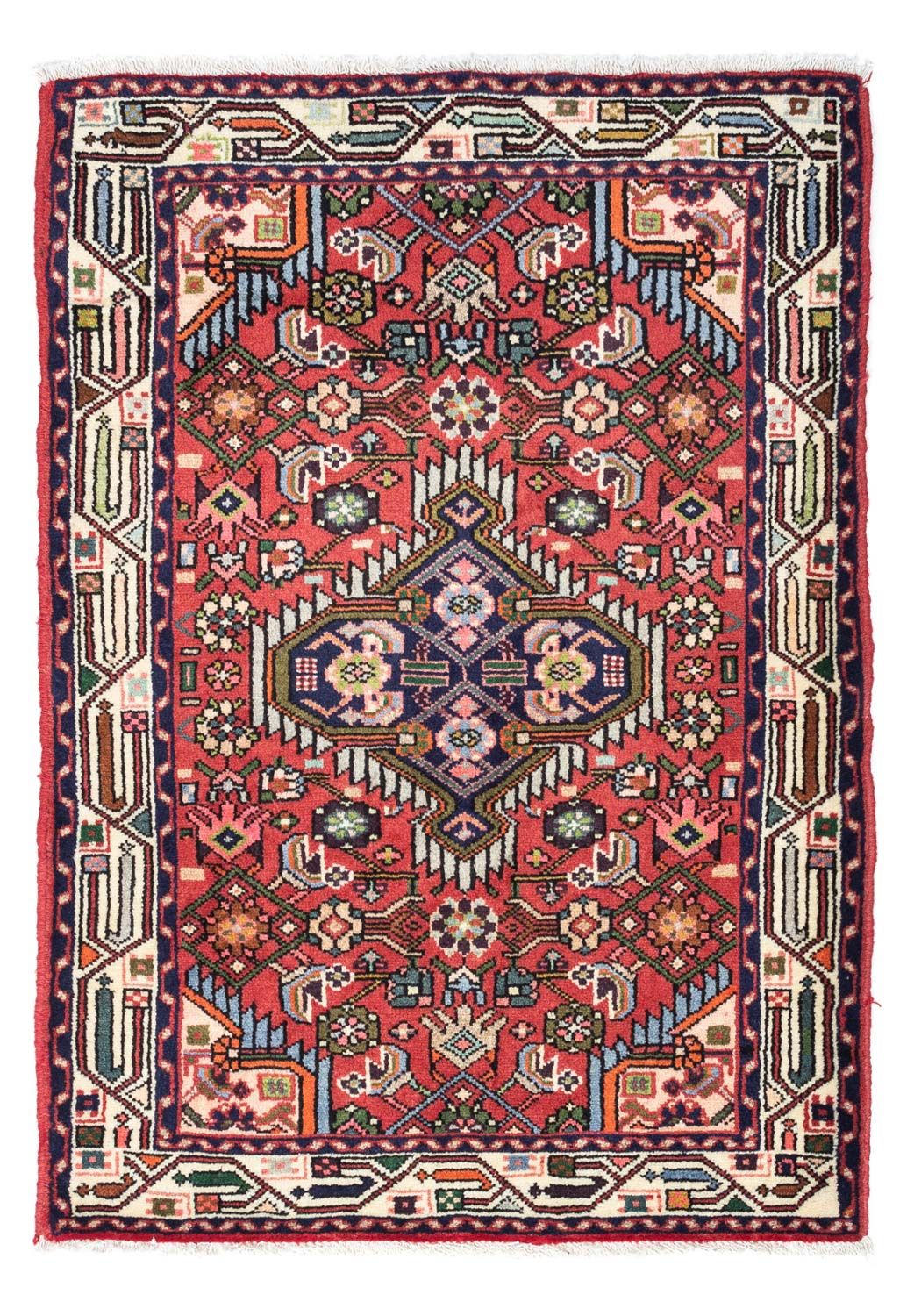 Tapis persan - Nomadic - 125 x 80 cm - rouge