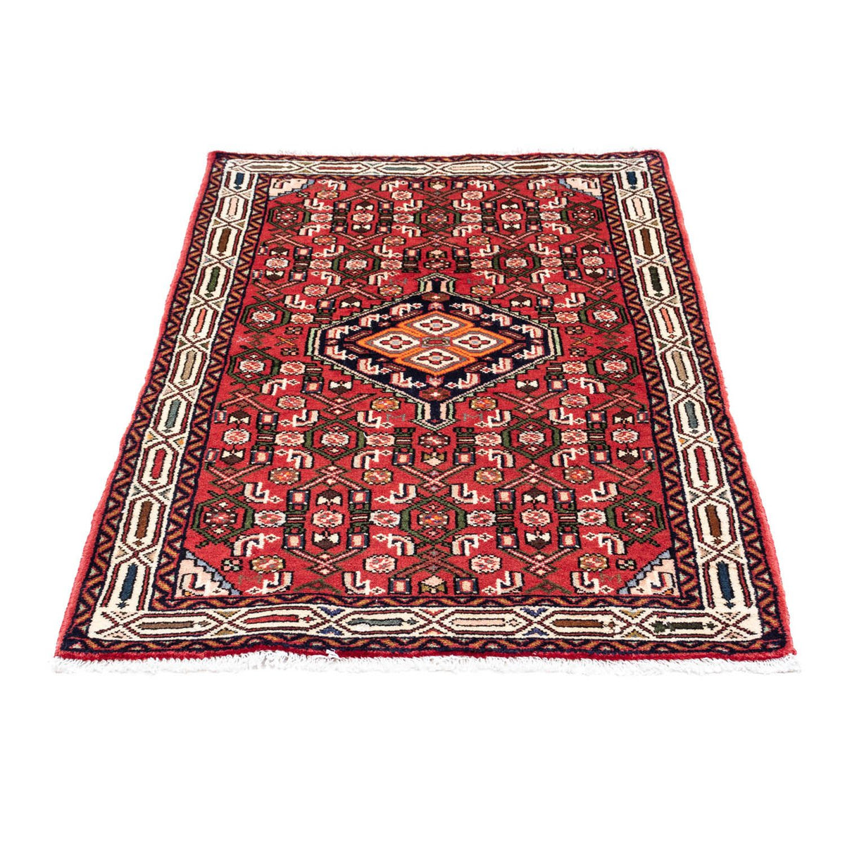 Tapis persan - Nomadic - 125 x 80 cm - rouge clair