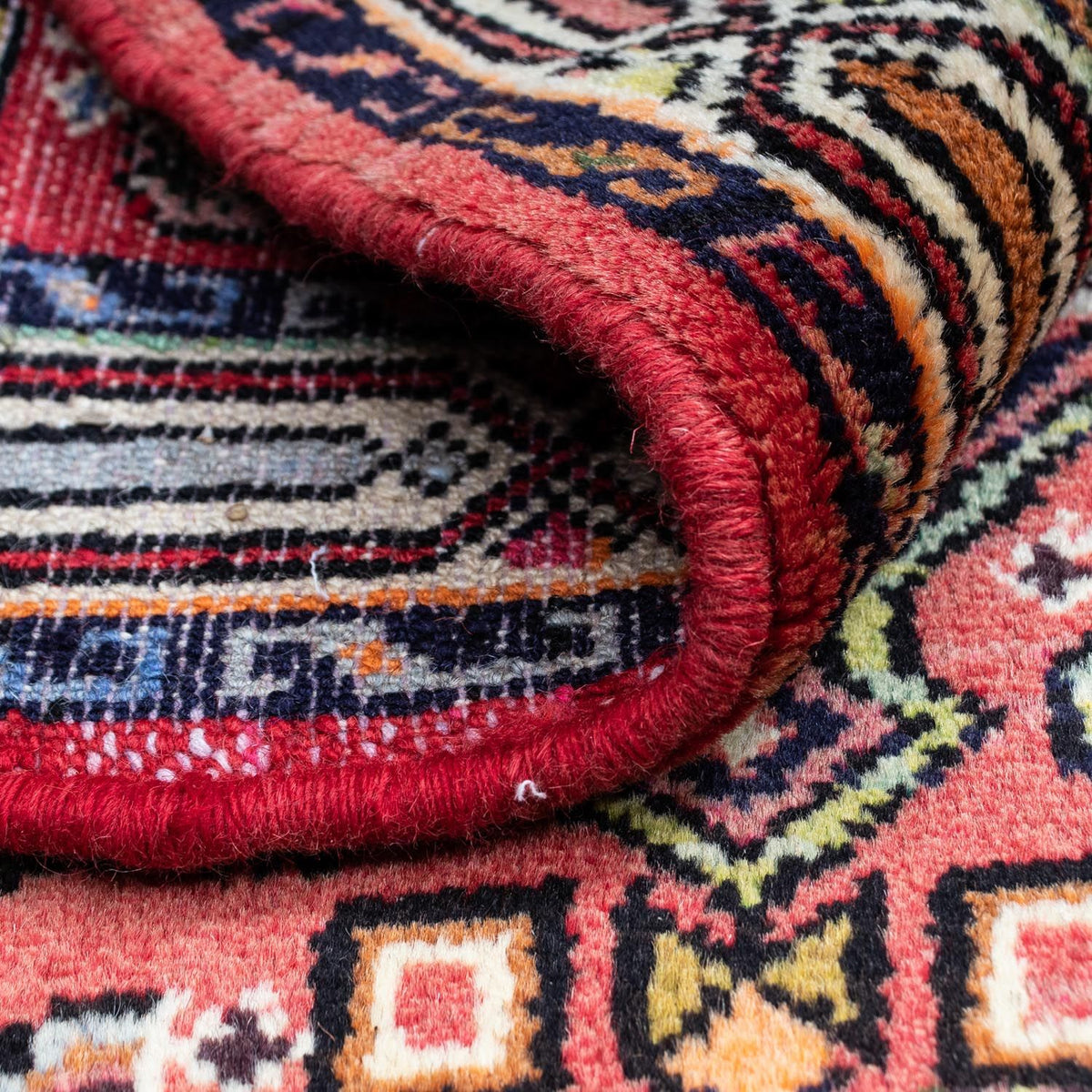 Tapis persan - Nomadic - 125 x 80 cm - rouge clair