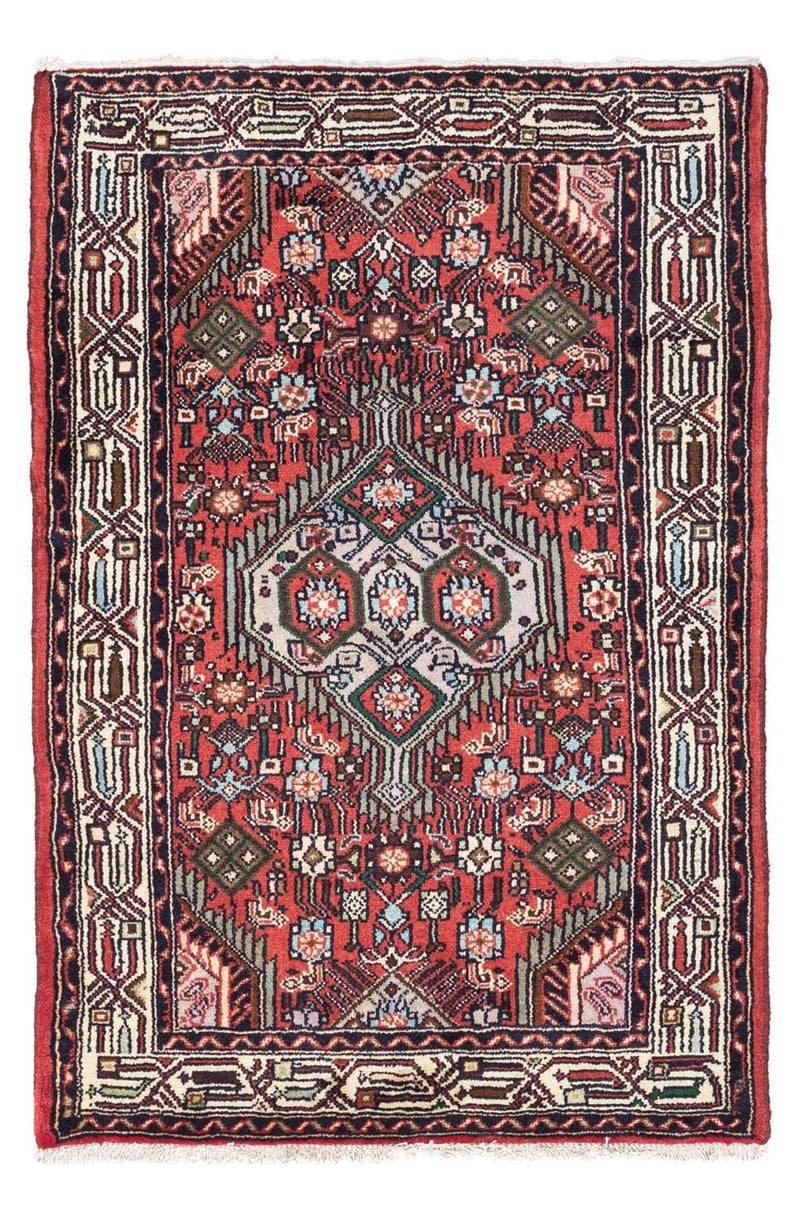 Tapis persan - Nomadic - 125 x 80 cm - rouge clair